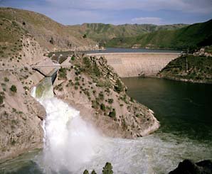 Die Arrowrock-dam in die VSA.